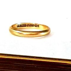 Vintage 9ct Gold 'W.T. Allen & Co' Wedding Ring