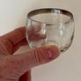 Set of six mid-century roly poly cocktail/punch glasses and tray Image 4