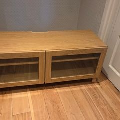 IKEA BESTA TV Bench Light Oak Effect