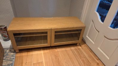 IKEA BESTA TV Bench Light Oak Effect