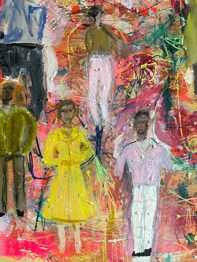 Original Abstract Painting Dublin Figurative Art Production Company Film TV