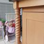 Marble kitchen Table/Island with 6 Stools Image 5