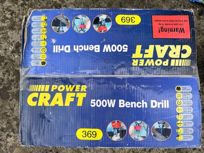 500W 9 speed heavy duty bench drill - never used