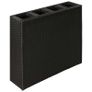 Garden Raised Bed with 4 Pots 2 pcs Poly Rattan Black(2x41084) Image 7