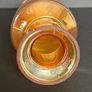 Vintage Amber Carnival Glass  Vase PRICE DROP Image 5