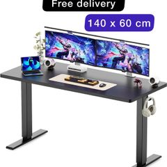 140 x 60 cm Standing Desk, Electric Height Adjustable Desk