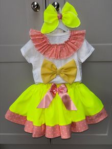 girls three piece party outfit