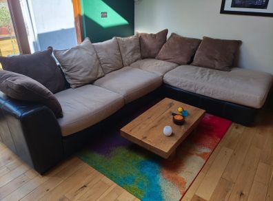 L shaped sofa couch