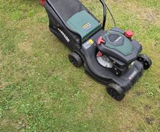 Parkside petrol lawnmower.