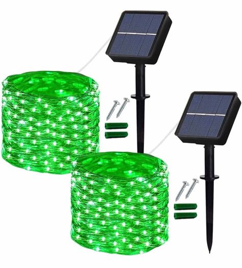 Solar Fairy Lights Outdoor, 2 Pack 12M/40Ft 120LEDs Solar String Lights, 8 Modes Waterproof solar Garden Lights Indoor/Outdoor (MULTIPLE COLOURS)