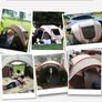 3-4 person Popup Tent - Orange & Grey Image 3
