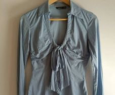 MEXX Blue Tie-Front Blouse