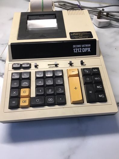 Vintage 1960's Vintage Decimo Adding Machine/Calculator - Decimo Vatman 1212 DPX
