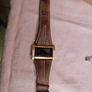 Vintage 01TheOne "Ibiza Ride" Binary LED Watch - Rose Gold & Brown Leather Image 3