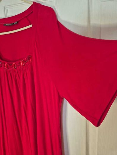 Red dress with jewel detail - size 12