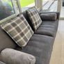 Grey 3-Seater & 2-Seater sofas & Marble Coffee & Lamp tables & Ottoman Image 4