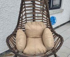 EZ Living Hanging Egg Chair with Cushions