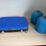 Camping gas cooker and gas bottles Image 2