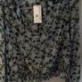 Primark Blue Floral Top Size 16 Image 4