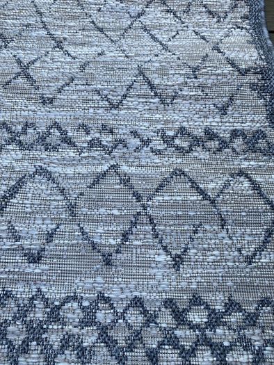 New 240cm x 58cm distressed oatmeal and grey indoor/outdoor runner
