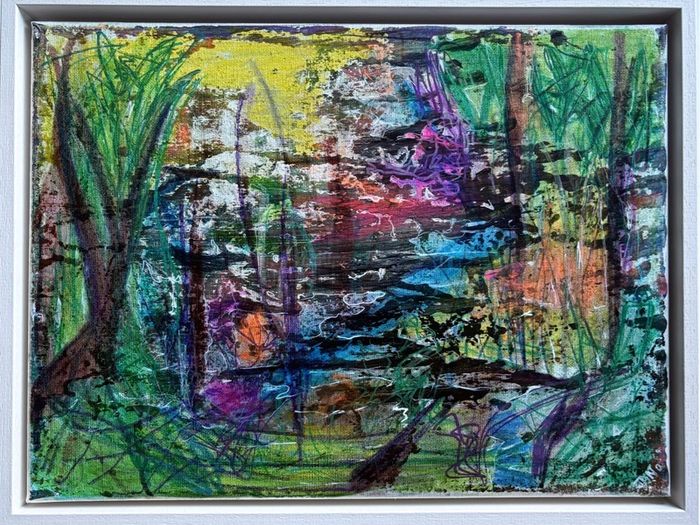 New Original Painting Abstrsct Art Landscape Framed Original