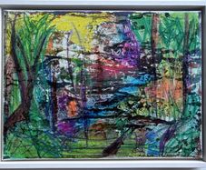 New Original Painting Abstrsct Art Landscape Framed Original