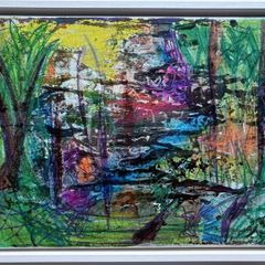 New Original Painting Abstrsct Art Landscape Framed Original