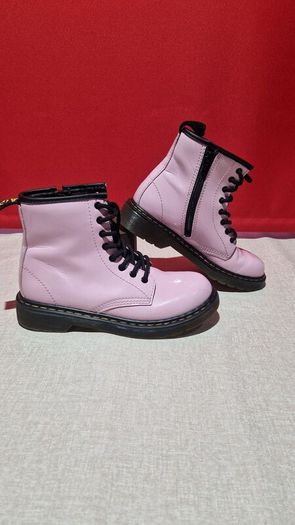 Dr. Martens 1460 Junior Boots  Pale Pink Patent Size UK 1 / EU 33