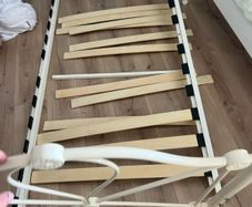 single wrought iron bed