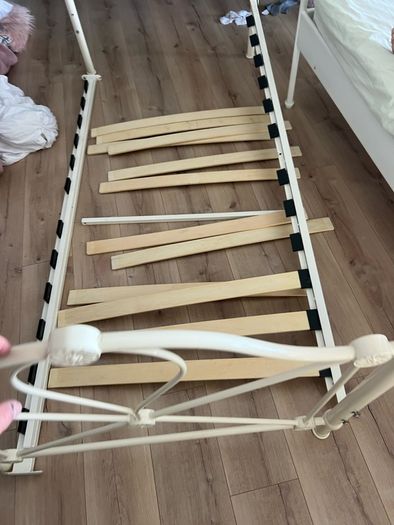 single wrought iron bed