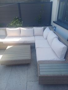 Garden corner sofa