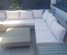 Garden corner sofa