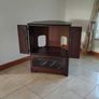 Television Unit - TV Wooden Corner Unit with folding doors & Pull Down Glass Cabinet Door - For Kitchen, Bedroom, Sitting, Lounge, Conservatory / Sun Room etc in your house Image 6