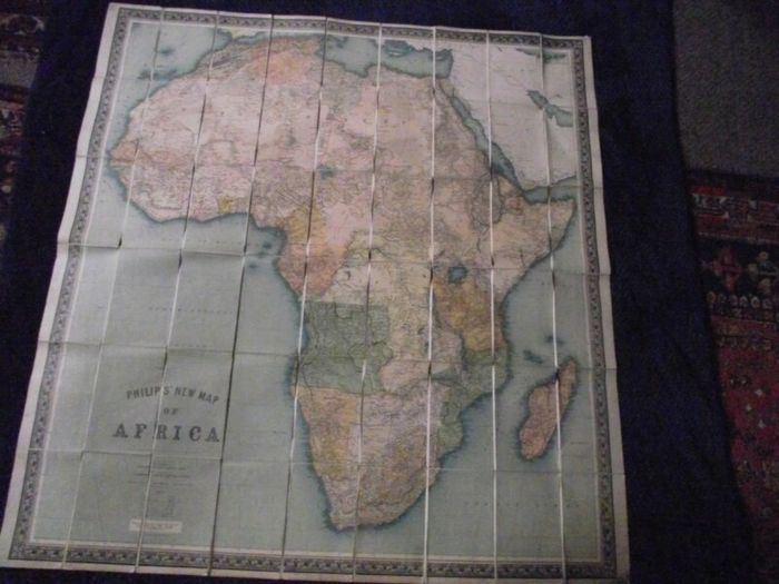 Philips New Map of Africa - London and Liverpool - George Philip & Son-Ca.1890