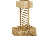 Garden Planter with Trellis Impregnated Pinewood