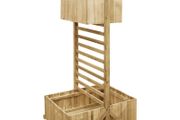 Garden Planter with Trellis Impregnated Pinewood