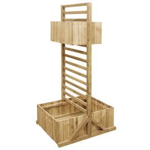 Garden Planter with Trellis Impregnated Pinewood