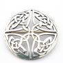 Celtic Shield Knot Silver Brooch Image 2