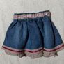 Rocha Little Rocha Denim Skirt And Pink Cardigan Image 4