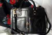 NICA London Black Leather Bag with a Matching Tote Shopper