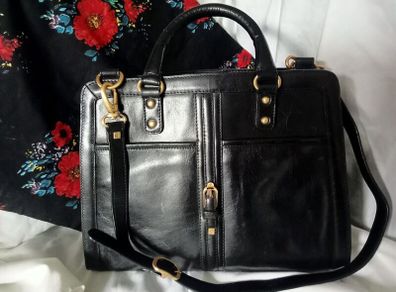NICA London Black Leather Bag with a Matching Tote Shopper