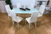 Glass dining table set with 6 chairs Free Delivery
