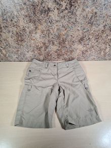 womens THE NORTH FACE hiking cargo shorts beige Size 4 small