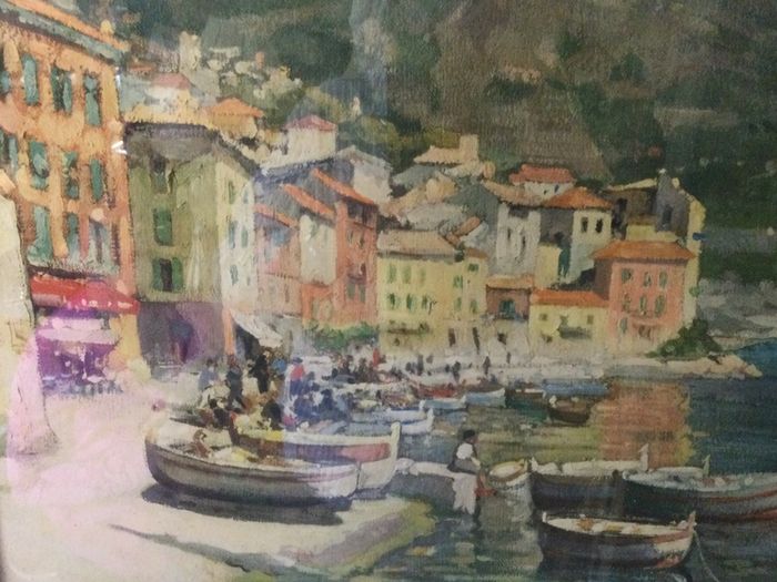 Art - Vintage Coloured Print ( Maurice Decamps)
