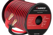 100FT 18 AWG Gauge Electrical Wire, DC 12V Hookup Red Black Copper Stranded Auto 2 Cord Low Voltage, Extension Cable with Spool for LED Ribbon Lamp Light