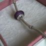 Pandora purple fascinating faceted murano glass charm perfect condition Image 6