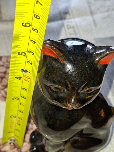 Vintage Ceramic Black Cat Made in Japan, 1950s, Postage Available or Collection