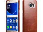 S7 Edge Vintage Leather Back Cover