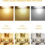 10x Recessed Ceiling Lights GU10, 5W 600LM Cool White 6000K, Round Metal Matte White Recessed Downlights 30 Swiveling with 5W Bulbs, Spotlights Ceiling Lights 220V-240V, (Hole Size:68mm-80mm) Image 2