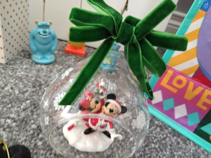 Box Of New as New Disney Christmas Ornaments and Gifts